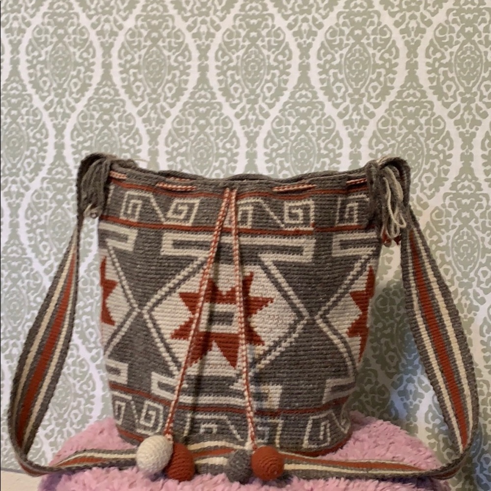 Woven over the shoulder bag